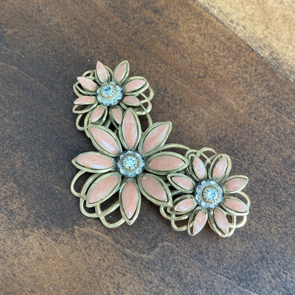 Carolee Vintage Flower Brooch